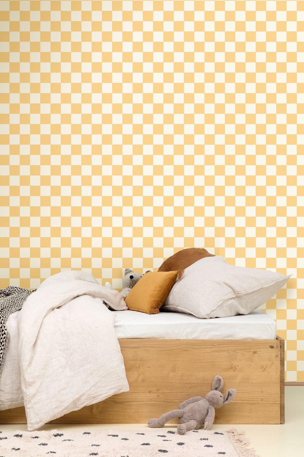 Checks Wallpaper - Jaune soleil - Caselio - 106742000