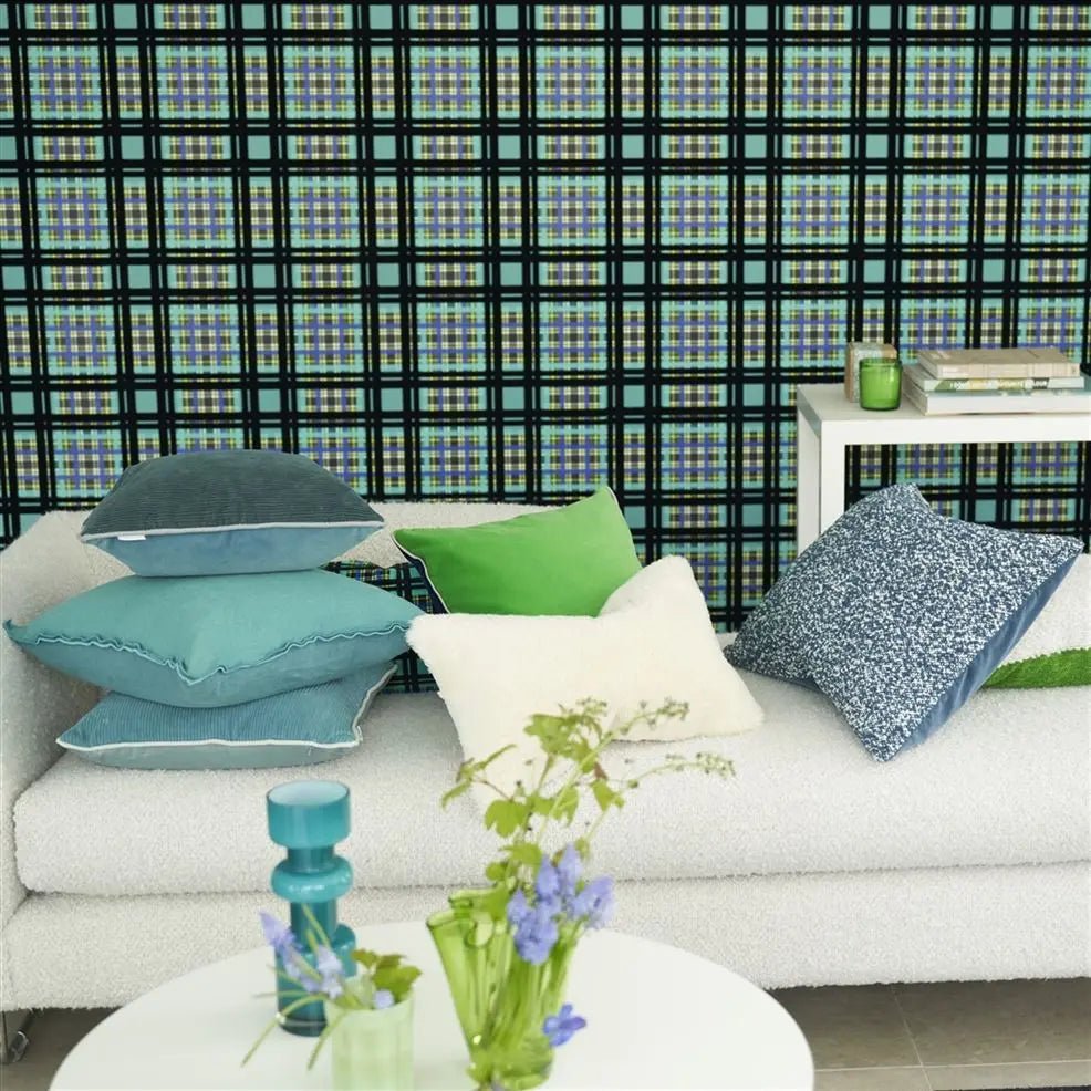 Chennai Wallpaper - Azure - PDG1143/02 - Designers Guild