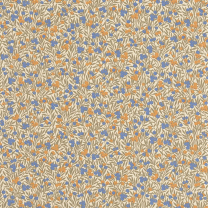 Cherry Flower Market Wallpaper - Naturel / Bleu - Casadeco - 89221221 - Premier Wallcovering