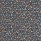 Cherry Flower Market Wallpaper - Bleu Nuit / Orange - Casadeco - 89226515 - Premier Wallcovering