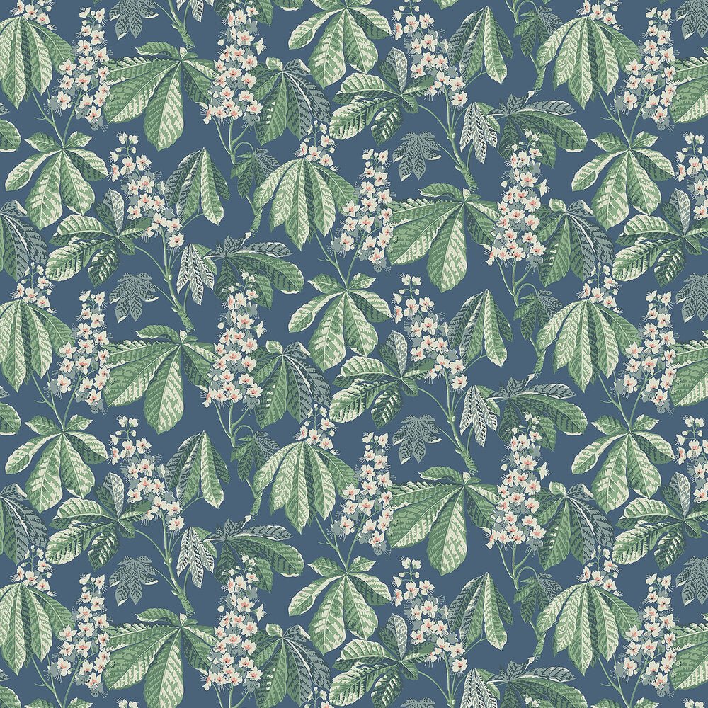 Chestnut Blossom Wallpaper - Blue - Boråstapeter - 7201 - Premier Wallcovering