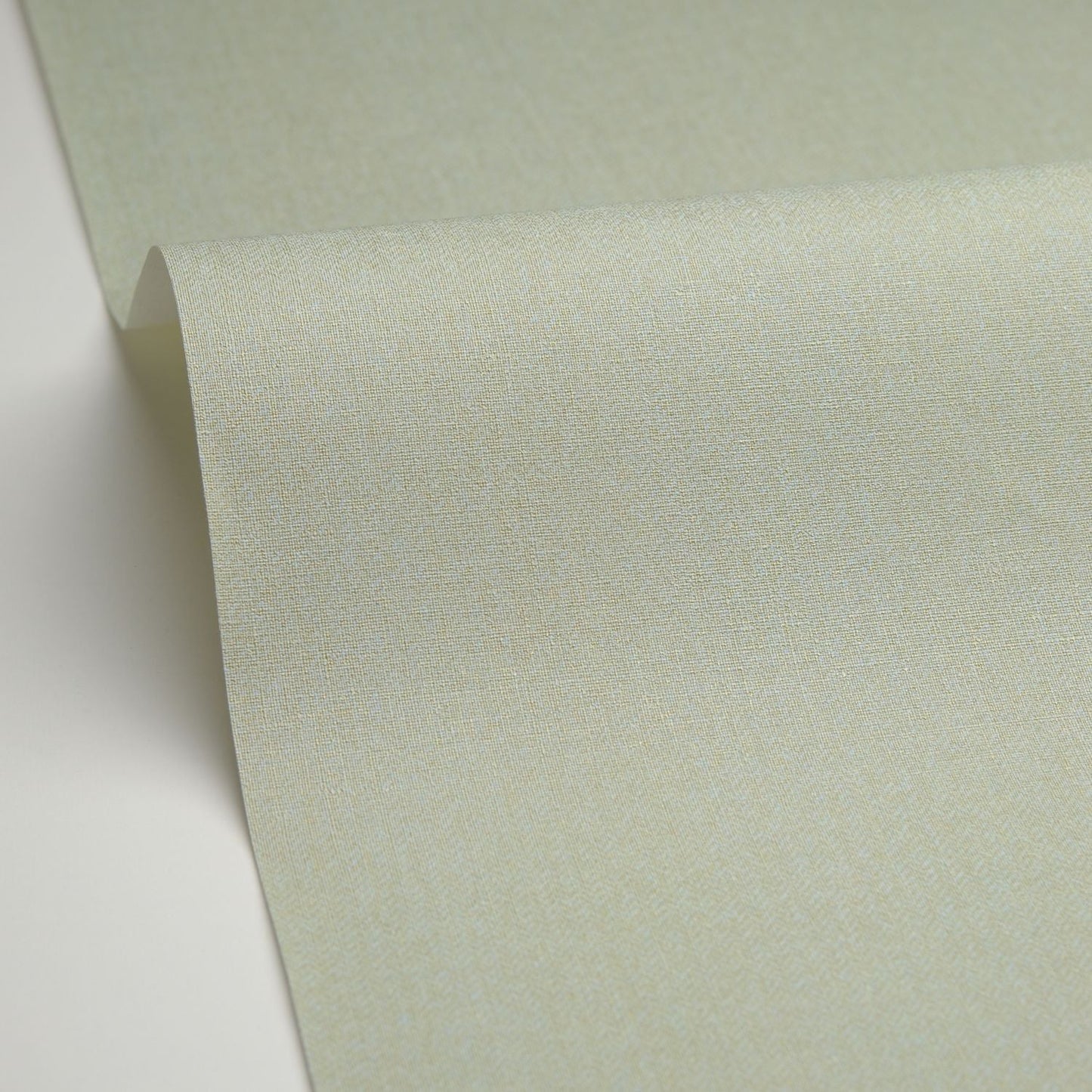 Chevron Uni Metallise Irise Wallpaper - Vert Amande - Caselio - 102237022