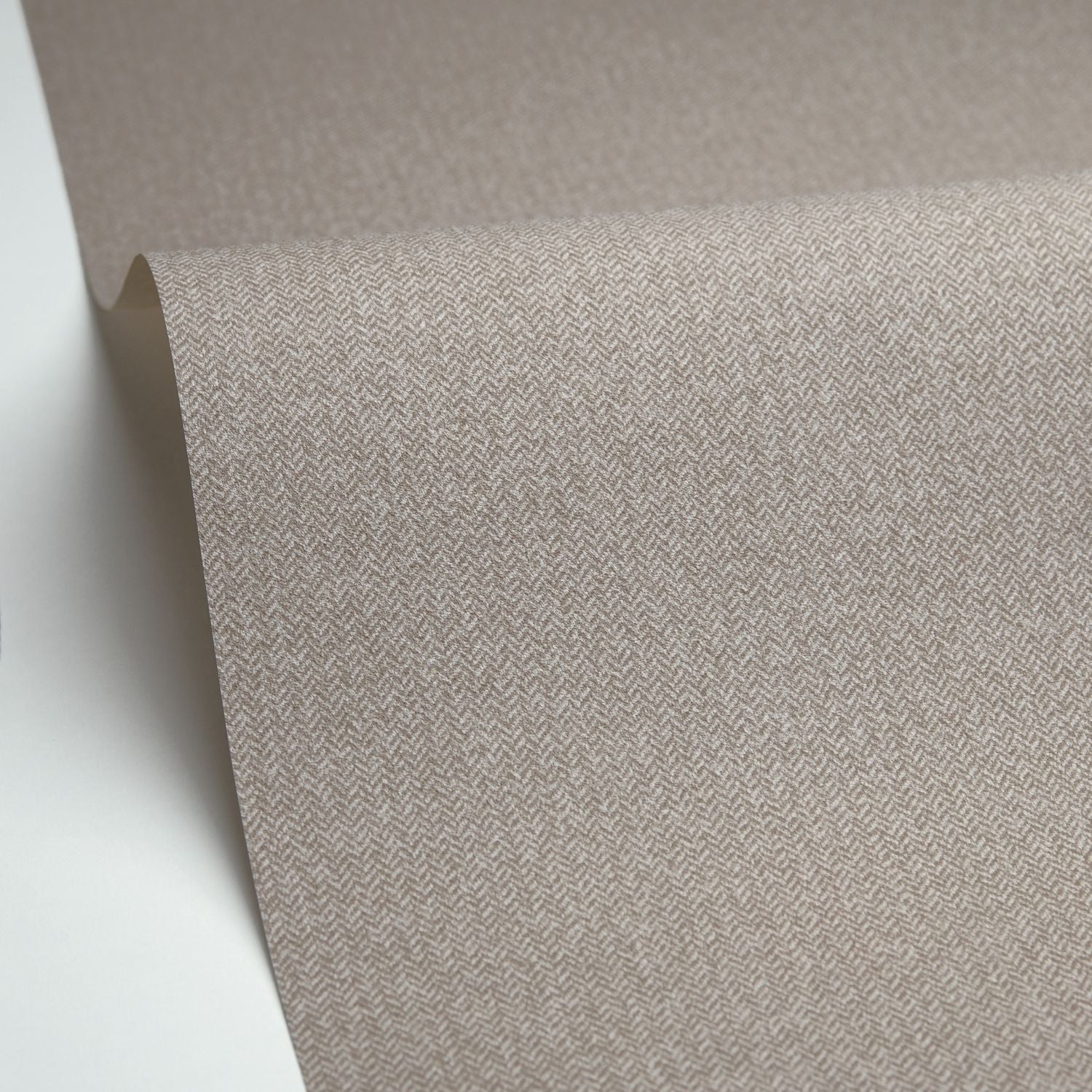 Chevron Uni Wallpaper - Taupe Beige - Caselio - 102222010