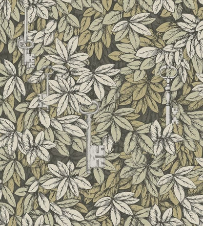 Chiavi Segrete Wallpaper - Metallic Gilver & Metallic Gold - 114/9017 - Cole & Son - Premier Wallcovering