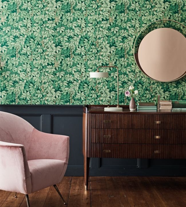 Chiavi Segrete Wallpaper - Forest Green - 114/26050 - Cole & Son - Premier Wallcovering