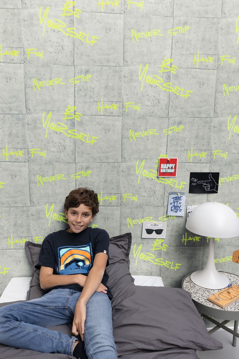 Chill Time Wallpaper - Gris Fluo - Caselio - 103319026