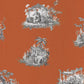 Chinoiserie Fontainebleau Wallpaper - Orange - Casadeco - 81543101 - Premier Wallcovering