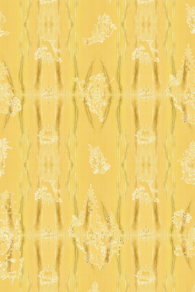 Chinoiserie Scenic Wallpaper - Flax - Timorous Beasties - TB/CNSC/ENW/03 - Premier Wallcovering