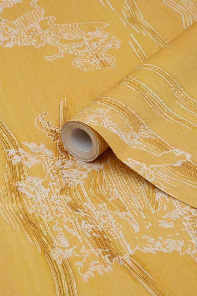 Chinoiserie Scenic Wallpaper - Flax - Timorous Beasties - TB/CNSC/ENW/03 - Premier Wallcovering