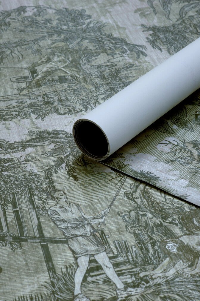 Chinoiserie Toile Wallpaper - Sorrel - Timorous Beasties - TB/CTOILE/LALQ/05 - Premier Wallcovering