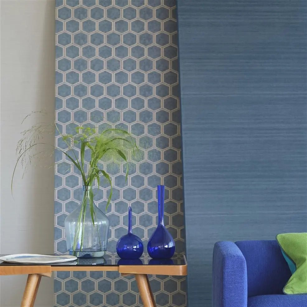 Chinon Wallpaper - Denim - PDG1119/15 - Designers Guild