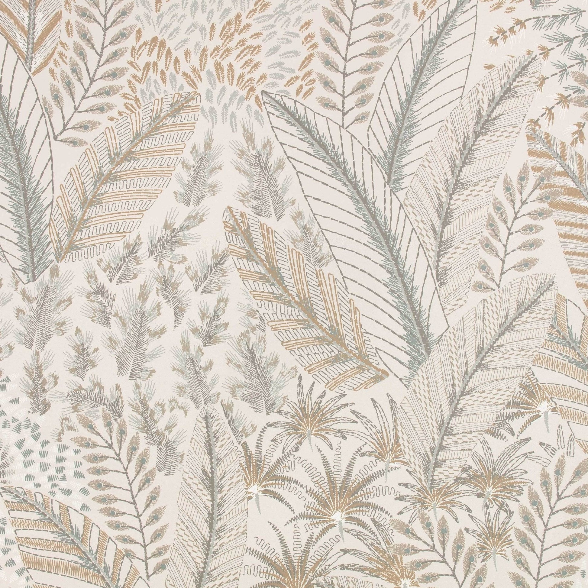 Chiraco Wallpaper - Tamarind - Romo - Pluma - W441/01 - Premier Wallcovering