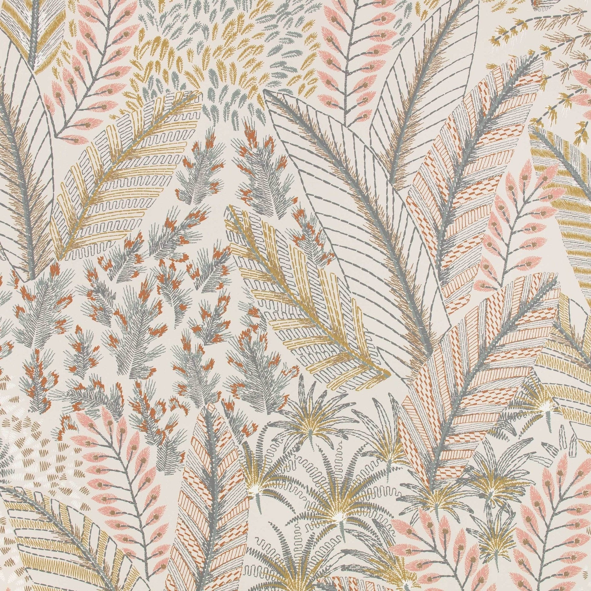 Chiraco Wallpaper - Sorbet - Romo - Pluma - W441/02 - Premier Wallcovering