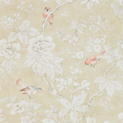 Chiswick Grove Wallpaper - Gold - Sanderson - DDAM216385