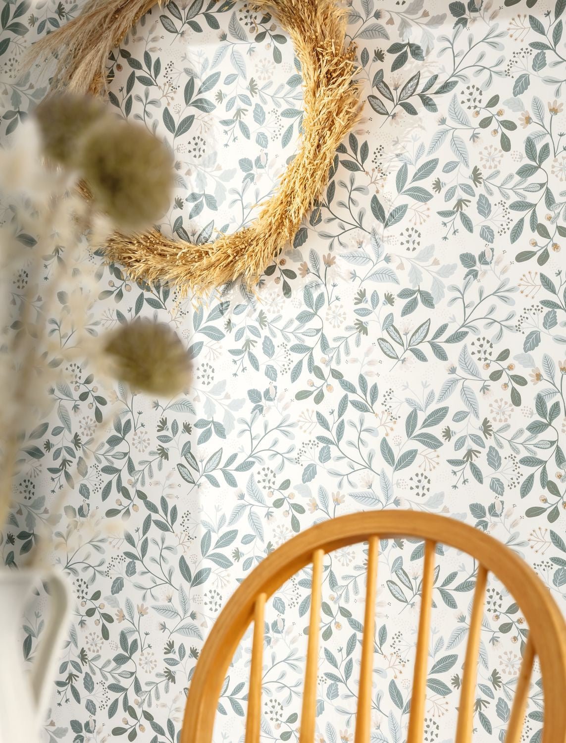 Chloe Wallpaper - Bleu Fume - Caselio - 103086006