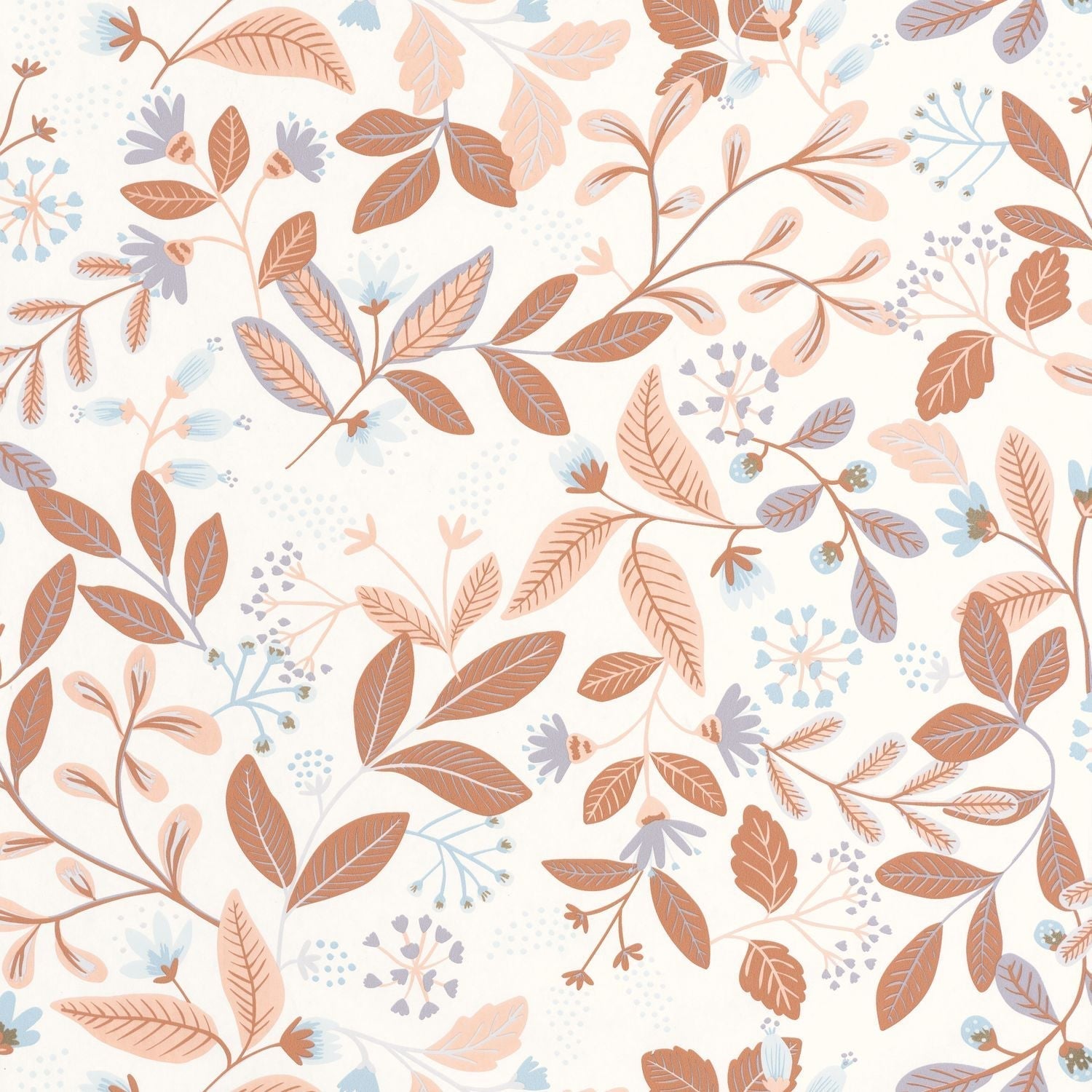 Chloe Wallpaper - Caramel Bleu Ciel - Caselio - 103082065