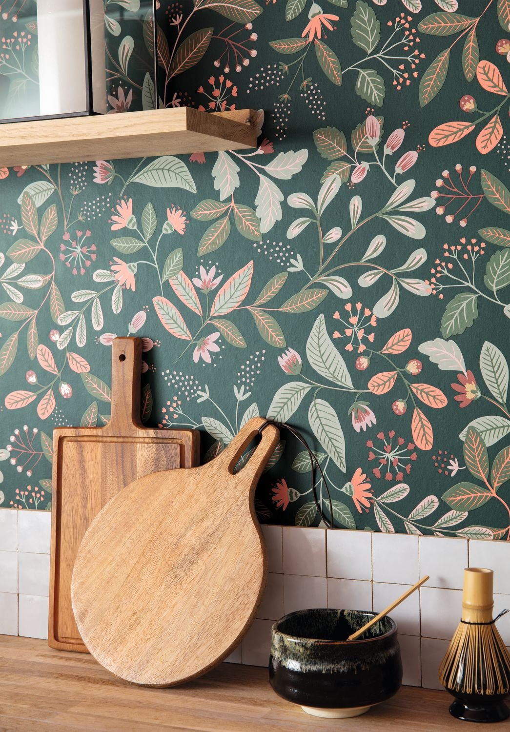 Chloe Wallpaper - Vert Emeraude - Caselio - 103087172