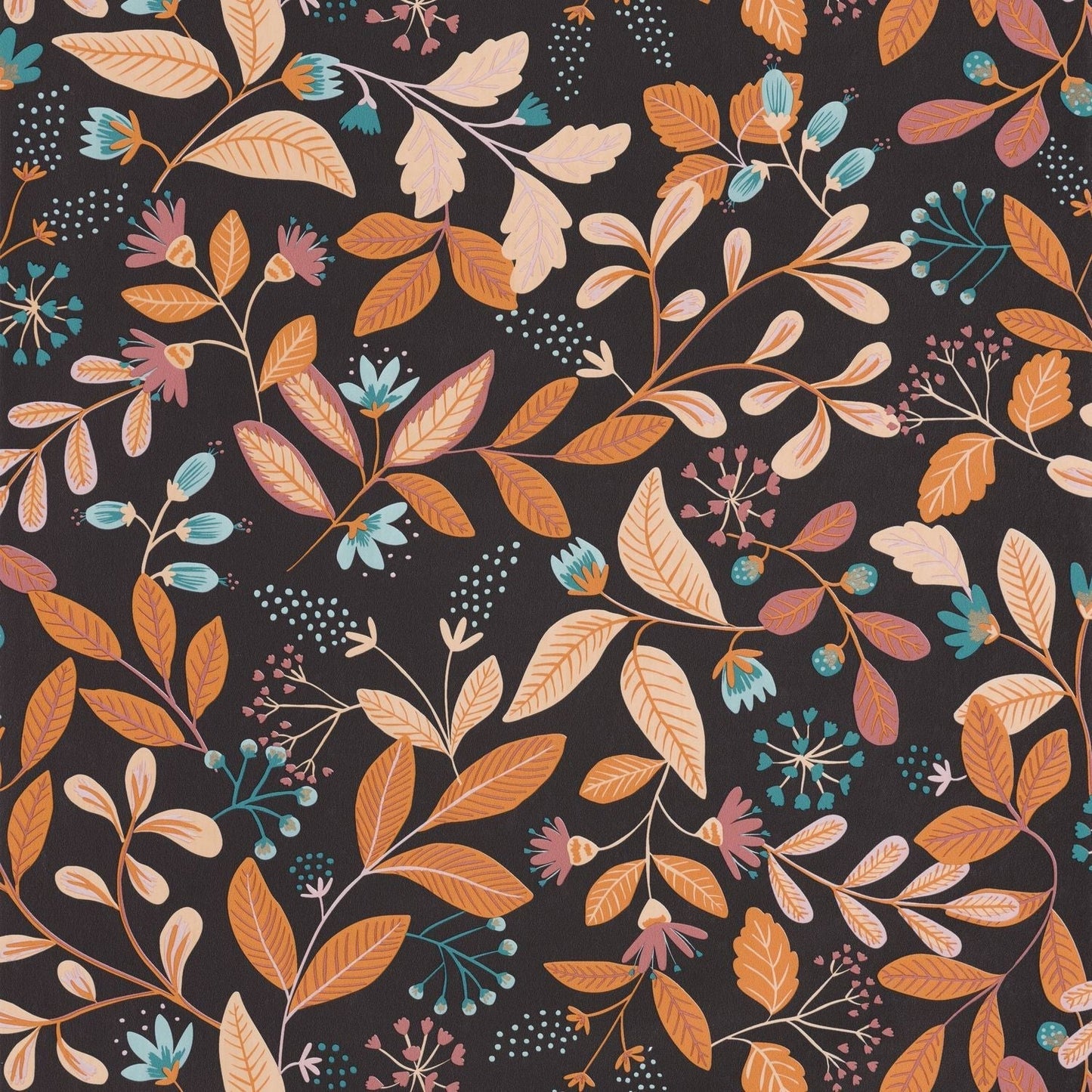 Chloe Wallpaper - Ocre Noir - Caselio - 103082136