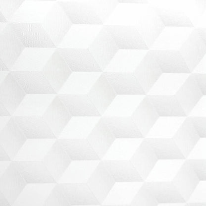 Chrome Cube 3D Perception Wallpaper - Blanc - Casadeco - 28350109 - Premier Wallcovering