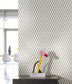 Chrome Cube 3D Perception Wallpaper - Blanc - Casadeco - 28350109 - Premier Wallcovering