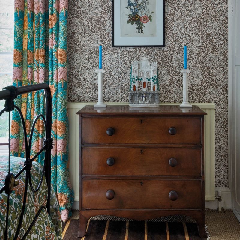 Chrysanthemum Fabric - Summer - Morris & Co - 226855 - Premier Wallcovering