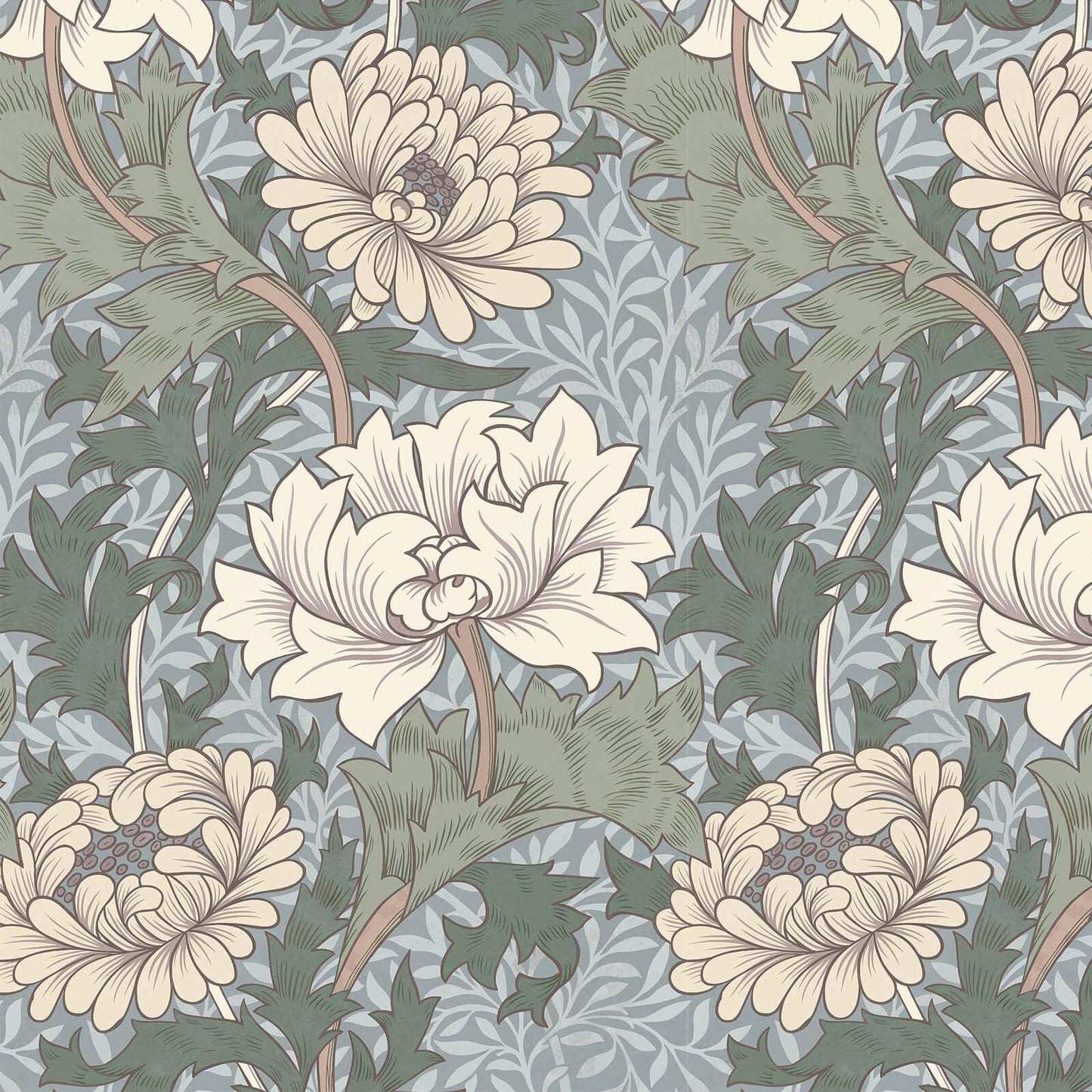 Chrysanthemum Magna Wallpaper - Byzantine - House of Hackney - 1 - WA - CHM - DI - BYZ - XXX - Premier Wallcovering