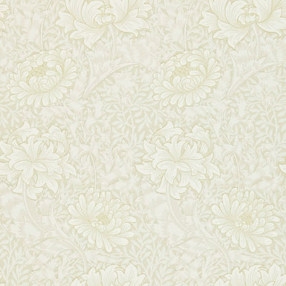 Chrysanthemum Wallpaper - Chalk - 212546 - Morris & Co