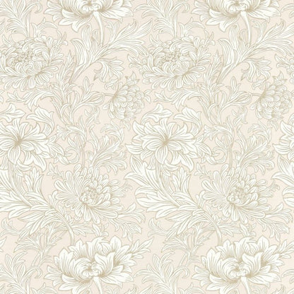 Chrysanthemum Toile Wallpaper - Cochineal Pink - Morris & Co - 217070 - Morris Wallpaper