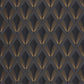 Chrysler Twenties Wallpaper - Noir Reglisse - Casadeco - 88679505 - Premier Wallcovering