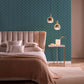 Chrysler Wallpaper - Teal - Clarke & Clarke - W0164/04 - Premier Wallcovering
