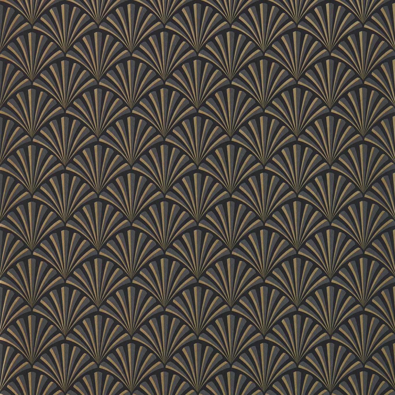 Chrysler Wallpaper - Noir - Clarke & Clarke - W0164/01 - Premier Wallcovering