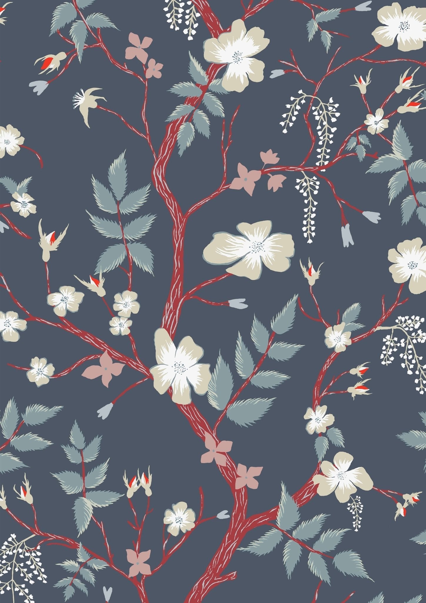 Cinda's Roses Wallpaper - Magic - Lewis & Wood - Premier Wallcovering