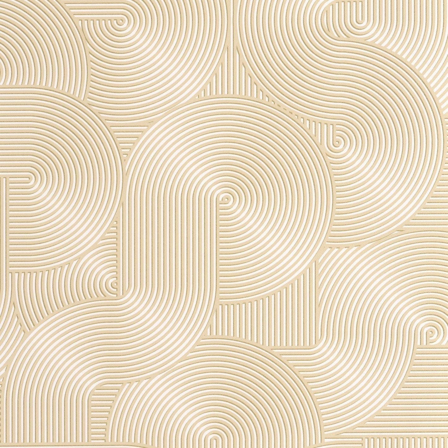 Circle Wallpaper - Beige - Caselio - 105511187
