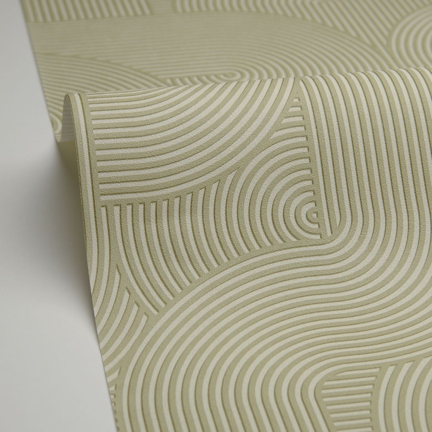 Circle Wallpaper - Vert Kaki - Caselio - 105517065