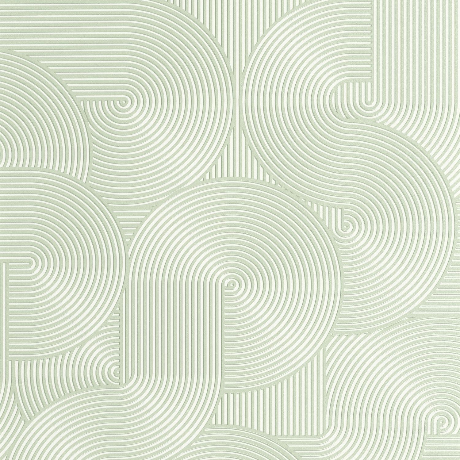 Circle Wallpaper - Vert D'eau - Caselio - 105517076