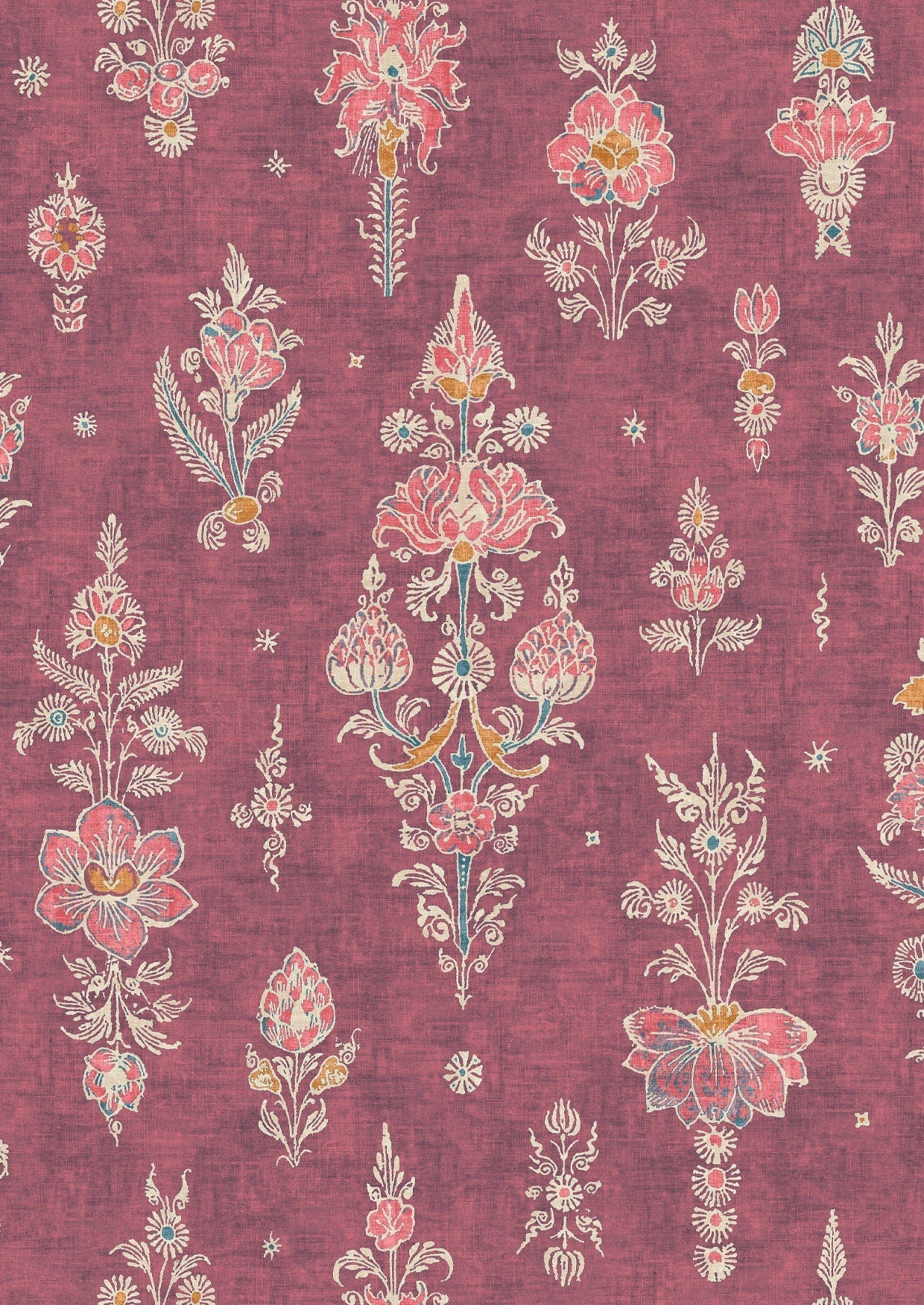Citadel Wallpaper - Turkish Rose - Lewis & Wood - Premier Wallcovering