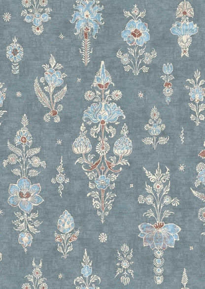 Citadel Wallpaper - Blue Almond - Lewis & Wood - Premier Wallcovering