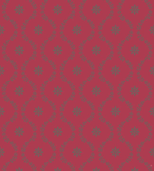 Clandon Wallpaper - Pewter on Red - 88/3015 - Cole & Son - Premier Wallcovering