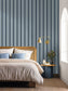 Classic Lines Wallpaper - Bleu denim - Caselio - 106736112
