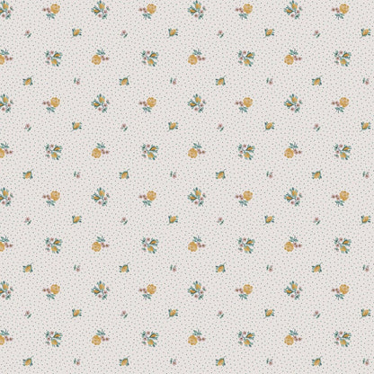 Claudia's Friend Wallpaper - Pale Ochre Yellow - Laura Ashley - 121084 - Premier Wallcovering