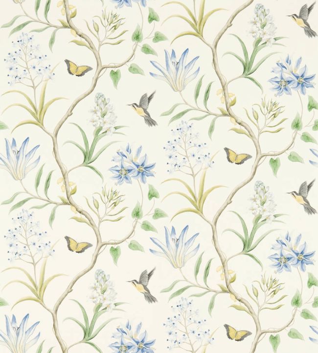 Clementine Wallpaper - Delft Blue - DVOY213389 - Sanderson