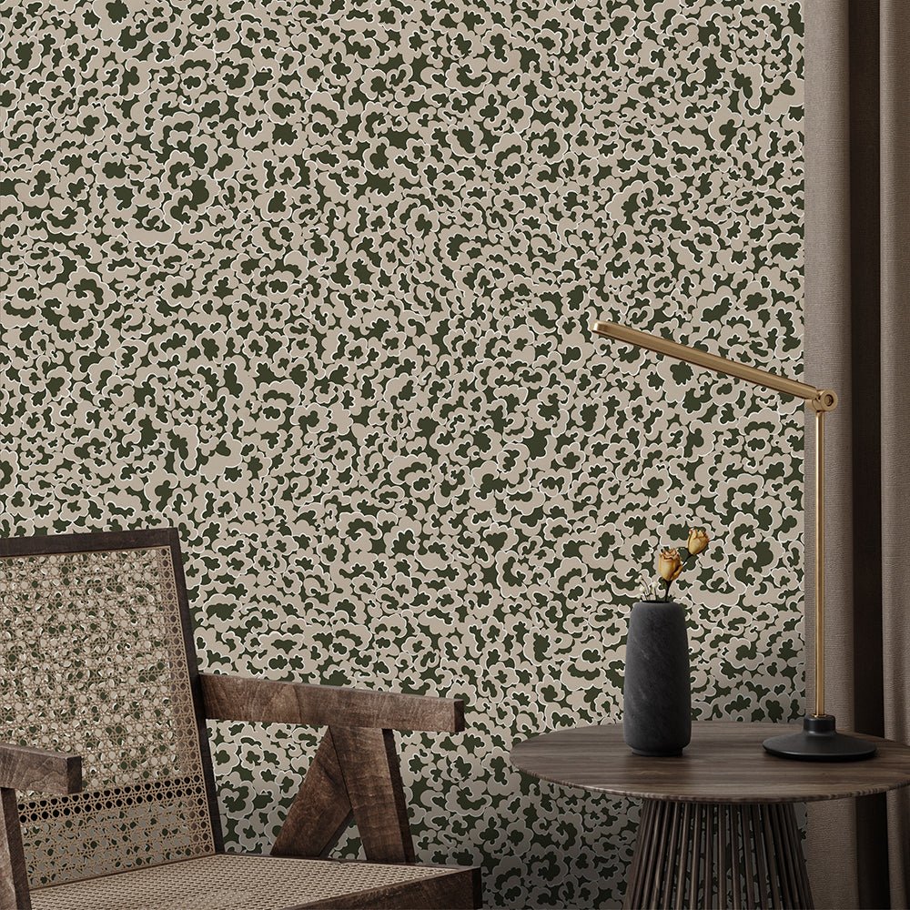 Clouds Wallpaper - Chaingate Green - Josephine Munsey - JMW-102111 - Premier Wallcovering