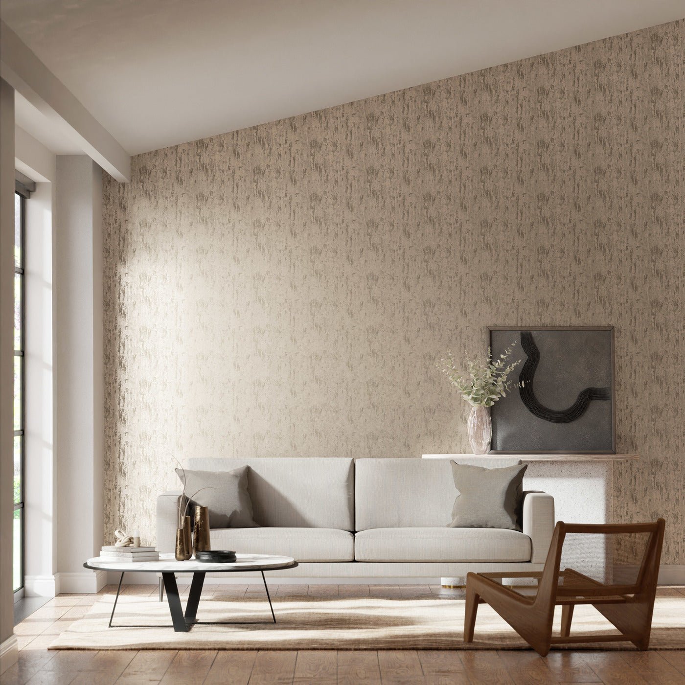 Cobra Wallpaper - Mink - EANT111166 - Harlequin 