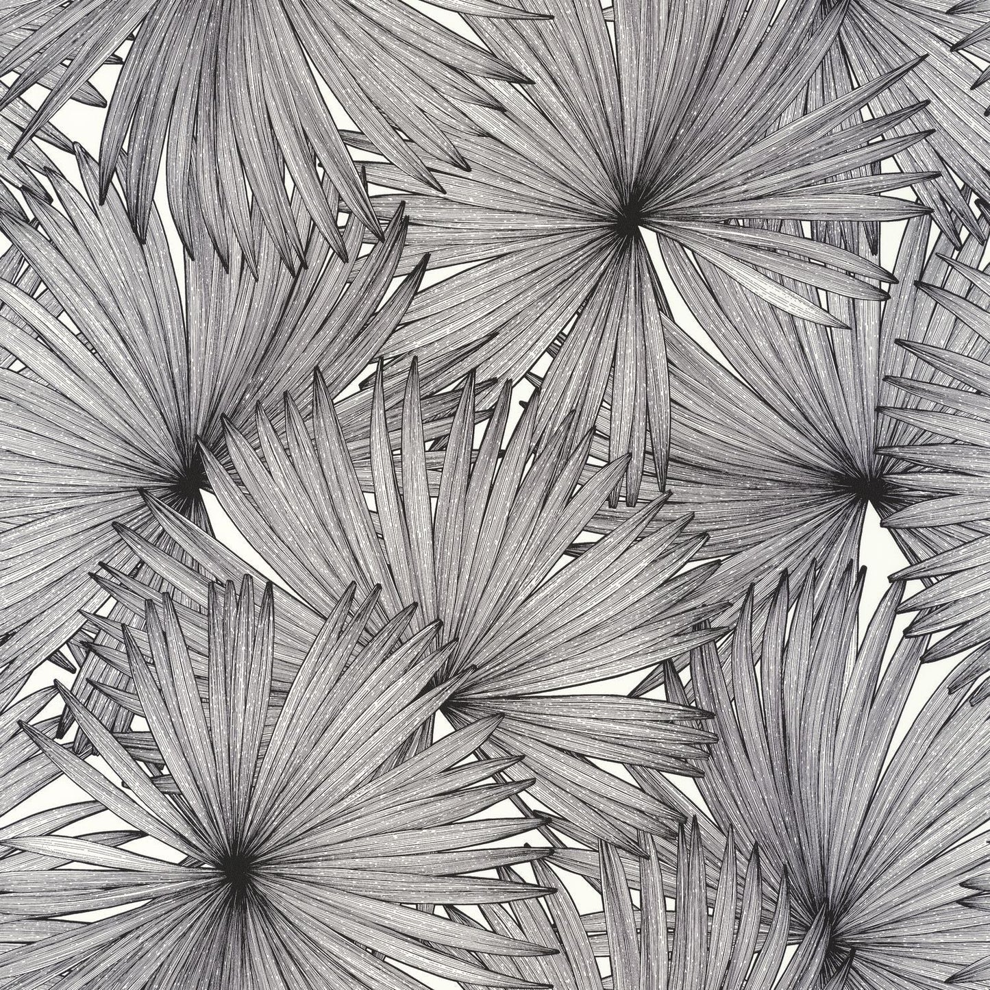 Coconut Wallpaper - Noir Blanc - Caselio - 101249000