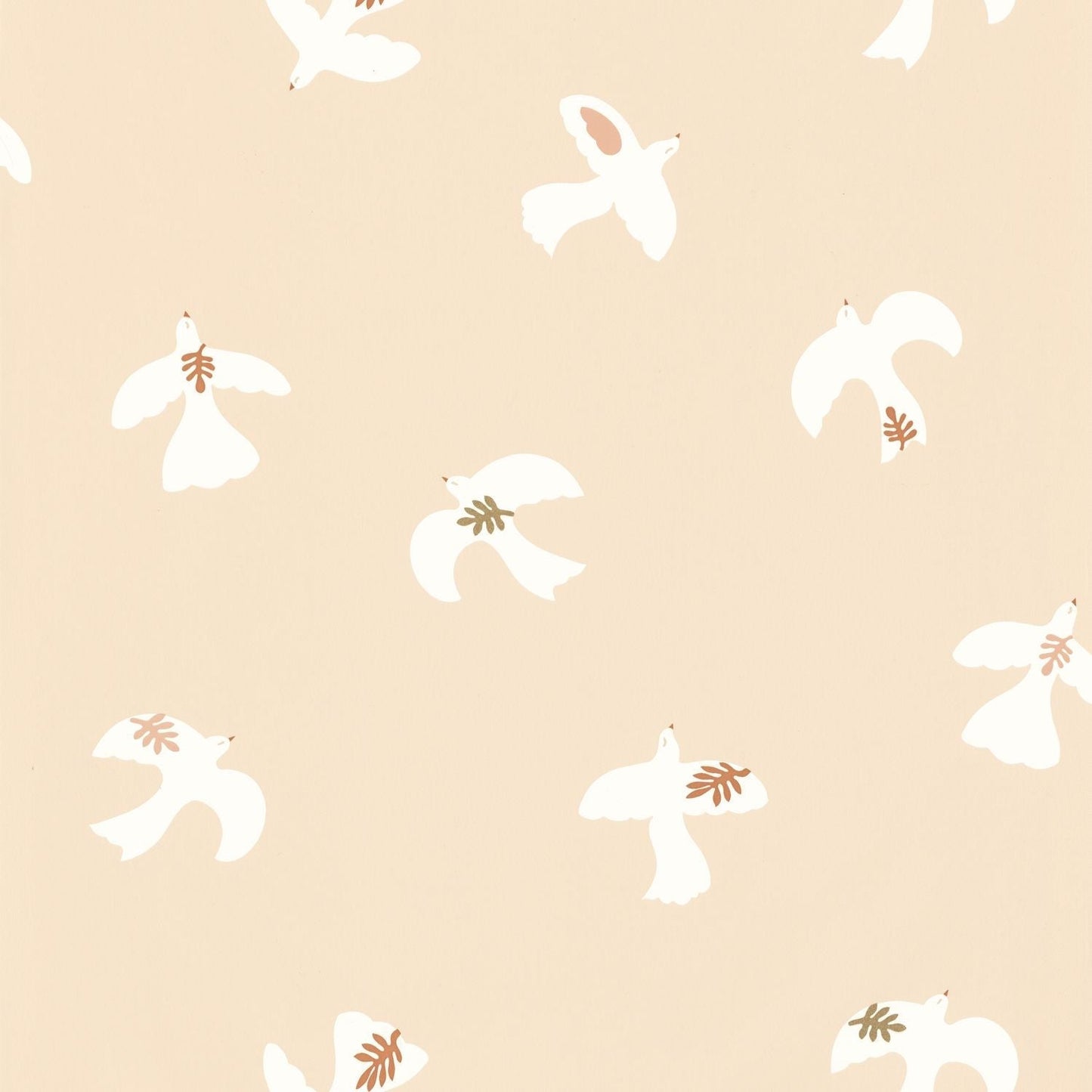 Colombe Wallpaper - Rose Blanc - Caselio - 104504015
