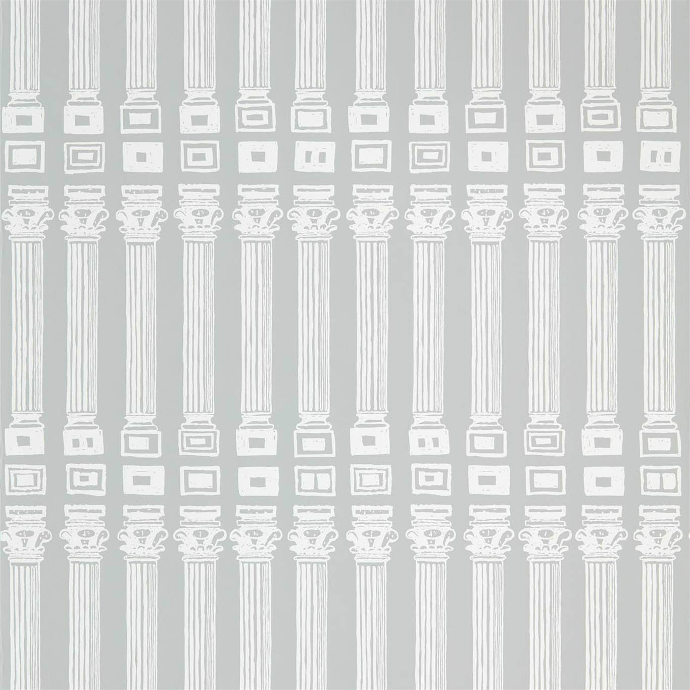 Columns Wallpaper - Empire Grey/Architects White - ZPLW312968 - Zoffany