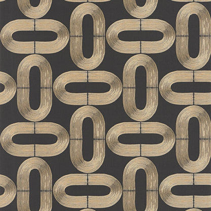 Comete Wallpaper - Noir Dore - Caselio - 104239219