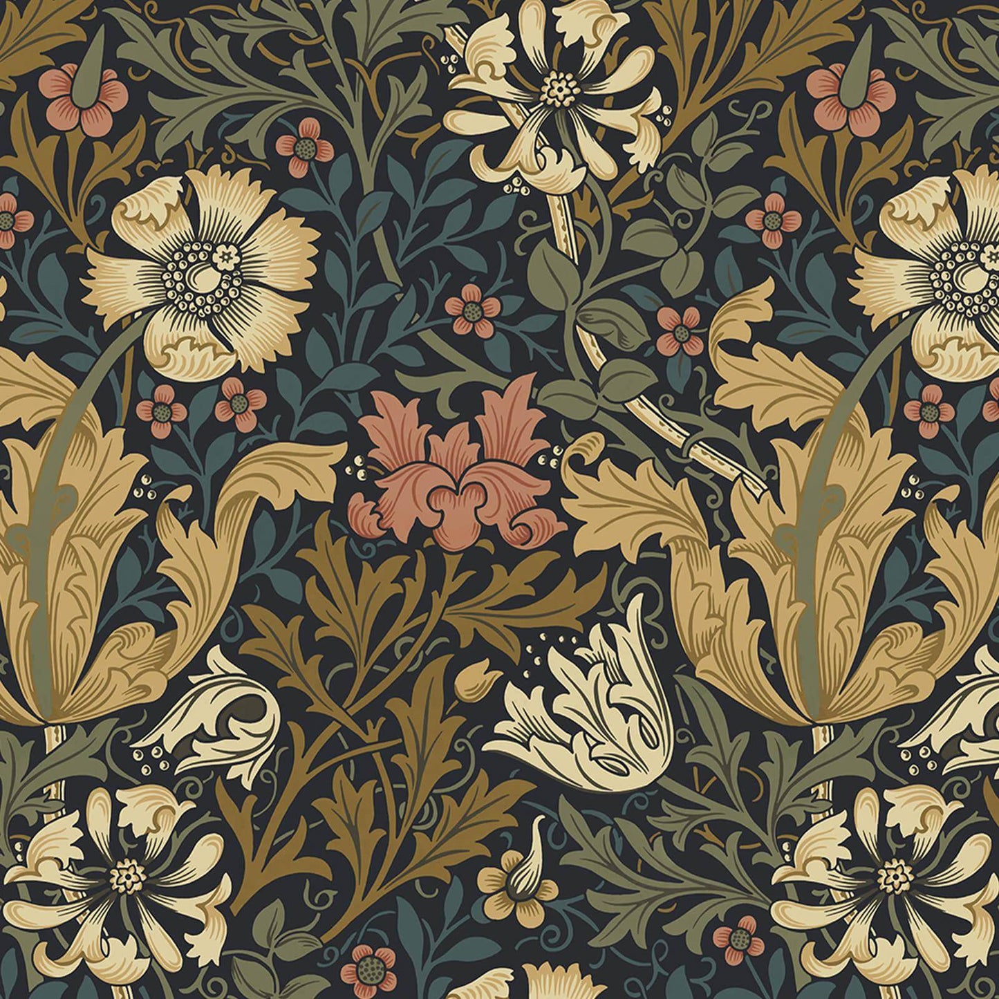 Compton Wallpaper - Midnight - House of Hackney - 1 - WA - COM - DI - MID - XXX