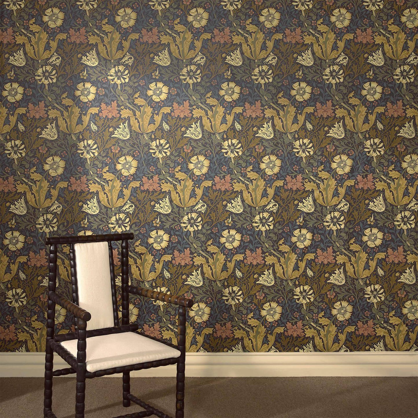 Compton Wallpaper - Midnight - House of Hackney - 1 - WA - COM - DI - MID - XXX