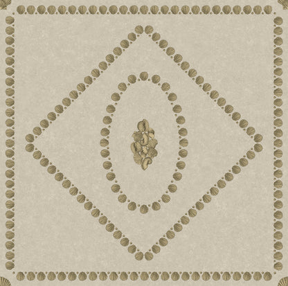 Conchiglie Wallpaper - Gold on Stone - 123/5025 - Cole & Son - Premier Wallcovering